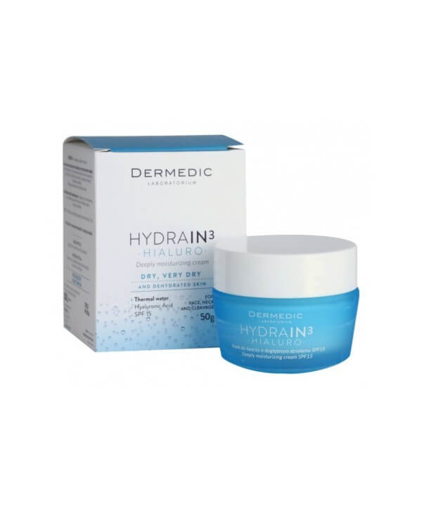 DERMEDIC HYDRAIN 3 CRÈME HYDRATANTE SPF15 para kmc tunisie