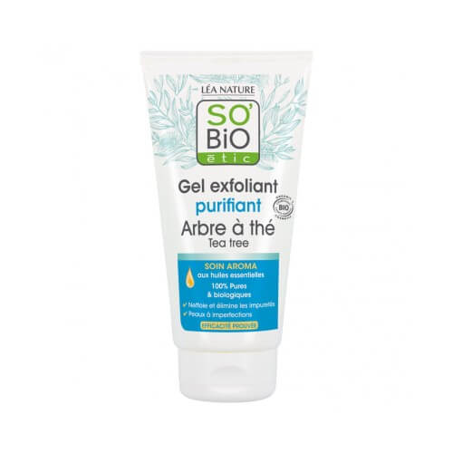 SO BiO Gel exfoliant purifiant - Arbre à thé 150ML para kmc tunisie
