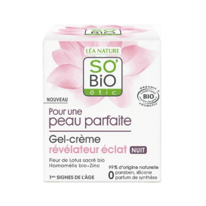SO BiO Gel-crème révélateur éclat Nuit 50ML para kmc tunisie