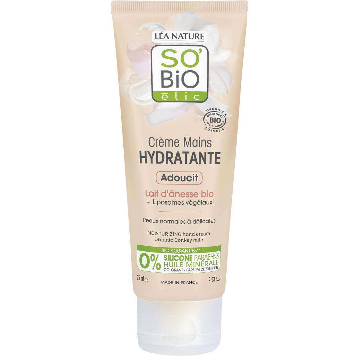 SO BiO CREME MAINS HYDRATANTE LAIT D'ANESSE 75ML para kmc tunisie